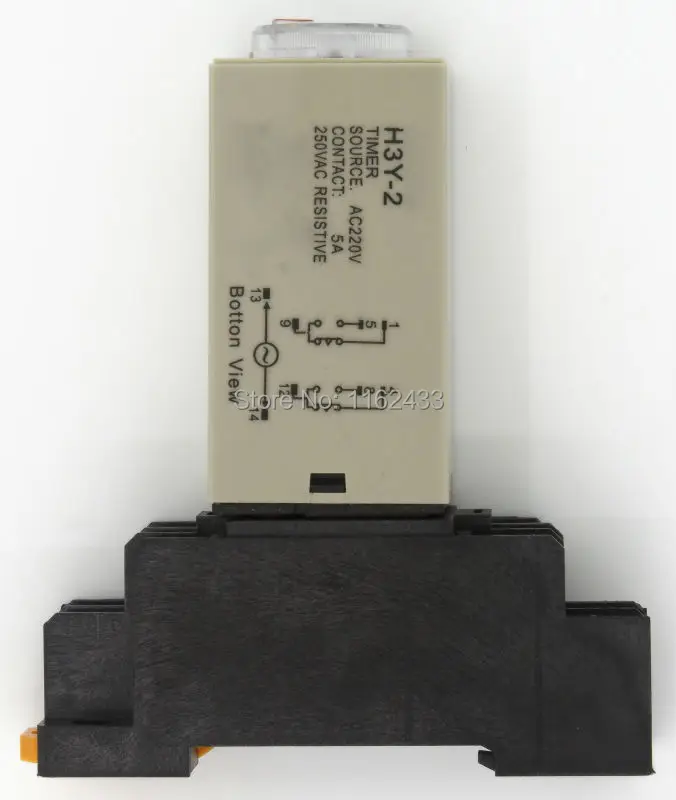 Реле времени DPDT переменный ток 220 В С задержкой включения с таймером серии H3Y