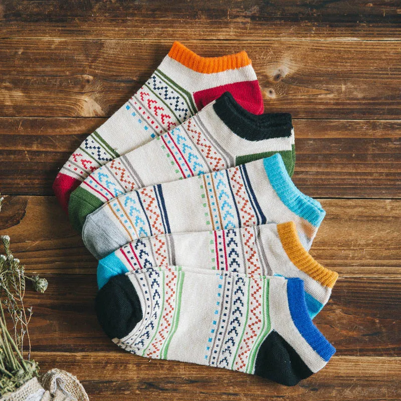 Мужские носки известного бренда лодочки для мужчин и женщин осенние в стиле