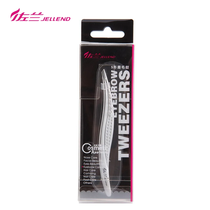 Изысканный пинцет для бровей JELLEND средство снятия макияжа точные изогнутые