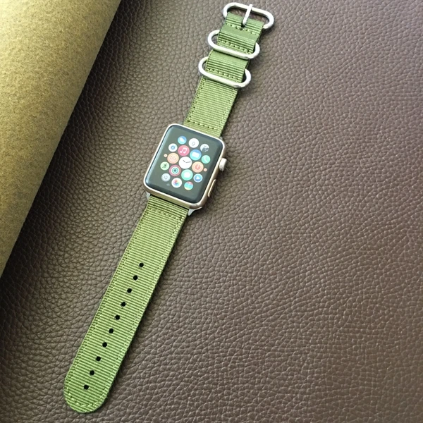 Выбранный материал нейлоновый ремешок для apple watch 4 3 2 1 браслет iwatch 42 мм 38 40 44