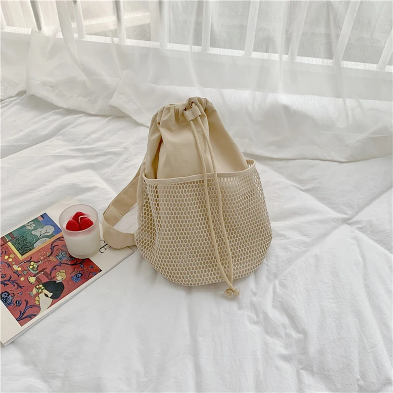 Youda японский стиль Харадзюку одноцветная сумка-мешок на плечо женская модная