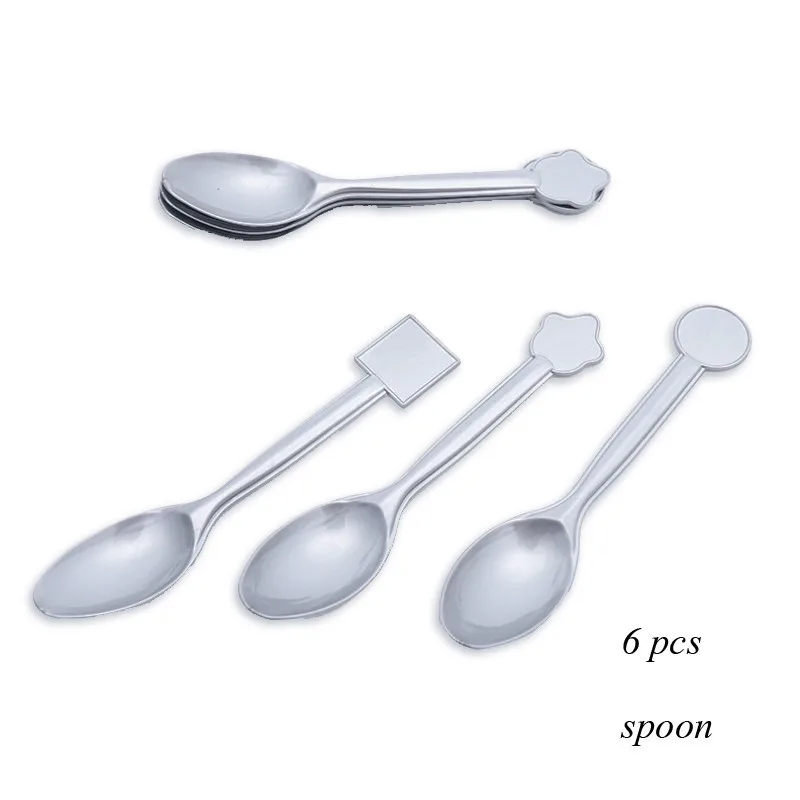 6pcs spoon 1 комплект Русалка Вечерние одноразовые бумажные столовые приборы фиолетовый номер воздушные шары настольные украшения для детей день рождения свадебные принадлежности - Цвет: 6pcs spoon
