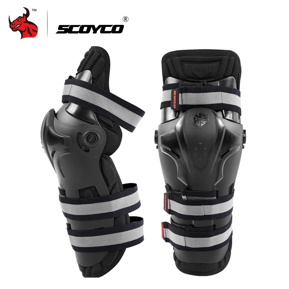 K19 Black Scoyco мотоциклетные наколенники для мужчин Защитное снаряжение наколенники Rodiller оборудование для мужчин t gear Мотокросс Joelheira Moto - Цвет: K19 Black