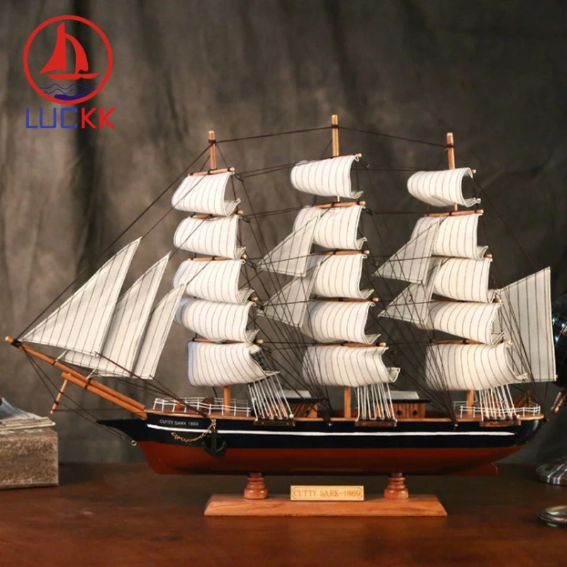 LUCKK 70 см деревянная статуэтка ручной работы CUTTY SARK морское домашнее украшение