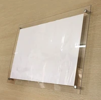 gt4166 a4 wall mounted transparent clear acrylic picture photo frame with screws movie poster display frame