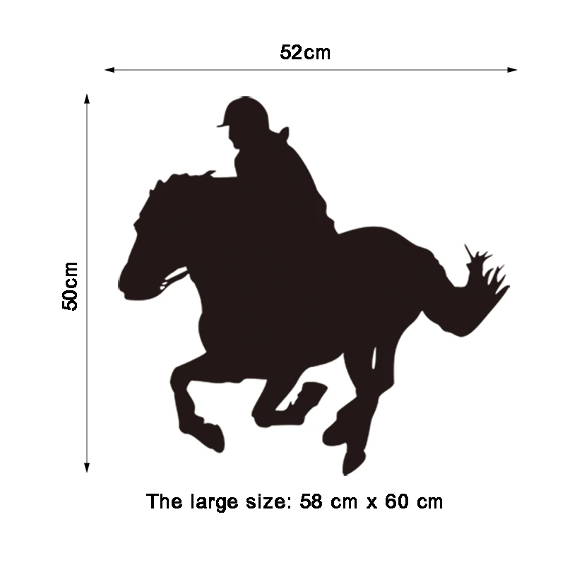 Наклейки дизайн рыцарь и силуэт лошади виниловая наклейка на стену настенная