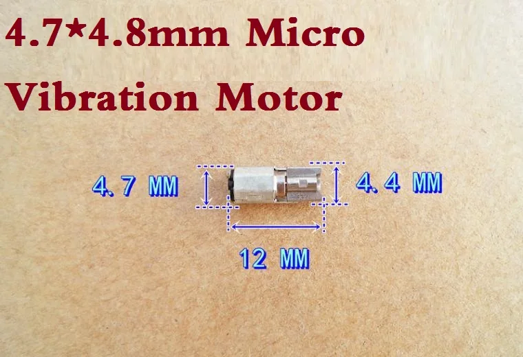 100 шт./лот 4 7*4 8 мм ультра микро Вибрационный Мотор ротор двигатель постоянного