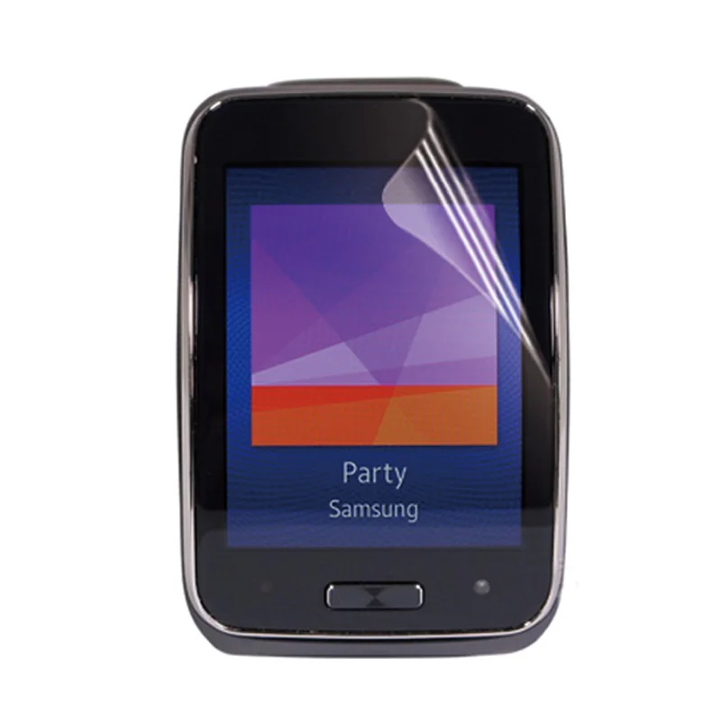 (Не закаленное стекло) 10 шт./лот прозрачная защитная пленка для samsung Gear s r750 |