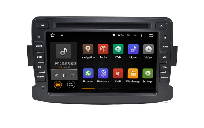 Автомобильный dvd плеер с 7 дюймовым HD сенсорным экраном Android 1 для 1024 * 600LCD дюймов