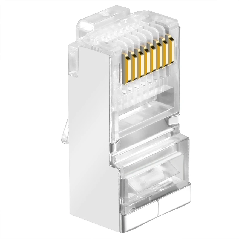 Коннектор Ethernet cncob cat5e экранированный медный корпус rj45 8P8C Кабельная вилка
