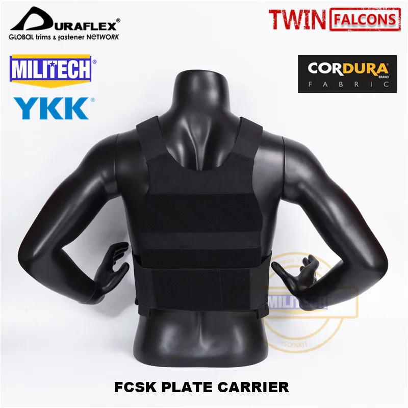 MILITECH TW FCSK Slickster BK CQC MOLLE Plate Carrier военный боевой штурмовой тактический жилет полицейский бронежилет