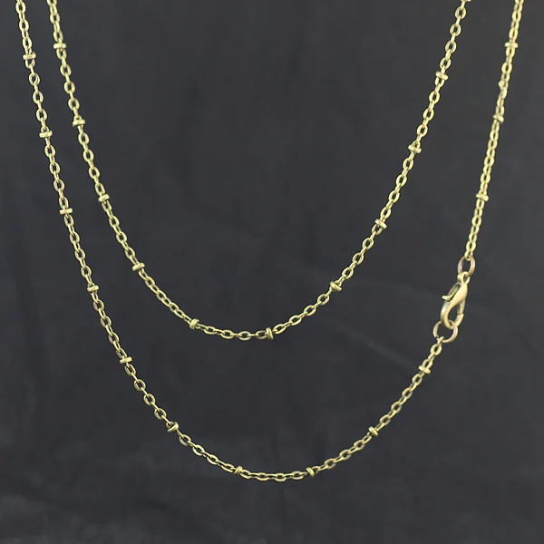 

2mm 70cm Jewelry Vintage Chain Dull Silver Ball chain,Copper/Metal Chain with Lobster clasp 30pcs/lot Free shipping~!