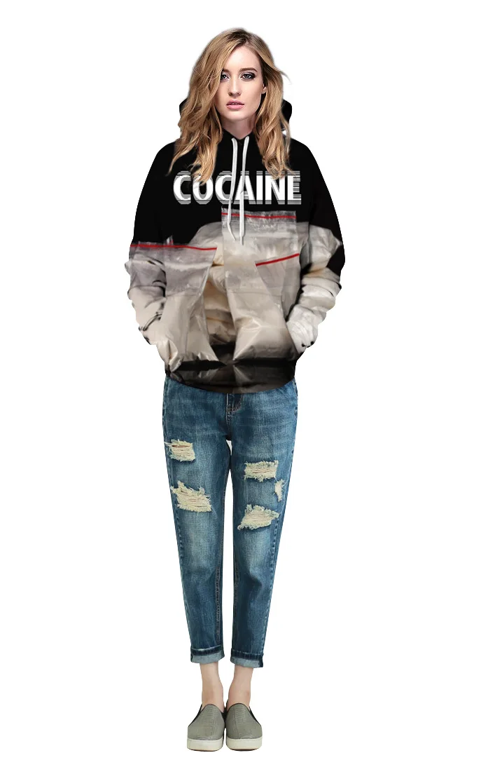 

Autumn And Winter Alphabet Letters Powder Bag Digital Printing Hoodies Casual Loose Men And Women With Pullovers Hoodies