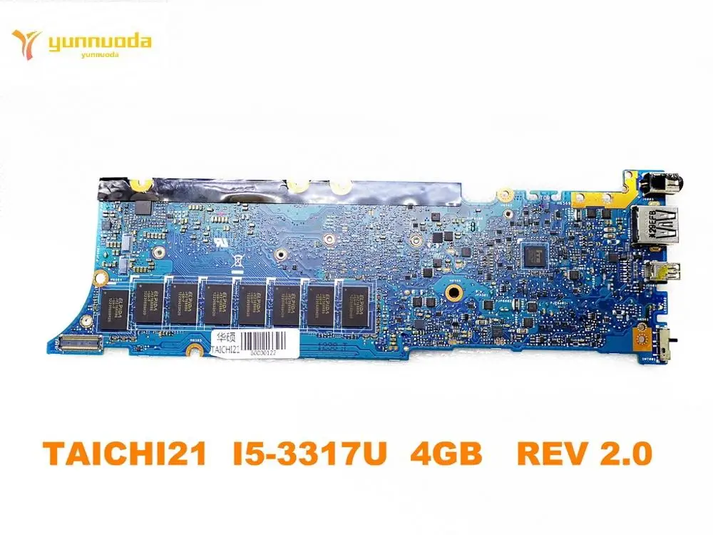 Оригинальный дизайн для ASUS TAICHI21 Материнская плата ноутбука I5-3317U 4 Гб REV 2 0