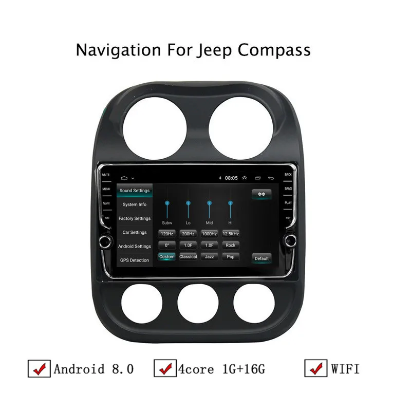 NAVITOPIA 10 1 дюймовый автомобильный мультимедийный плеер Andriod 8 GPS навигация для Jeep