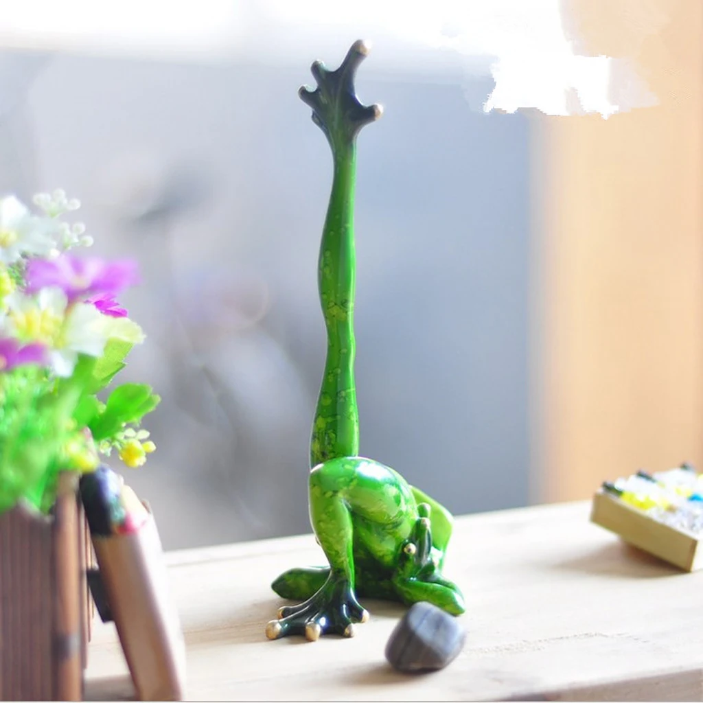Полимерные 3D фигурки лягушек для йоги миниатюрный орнамент статуэтка приборной