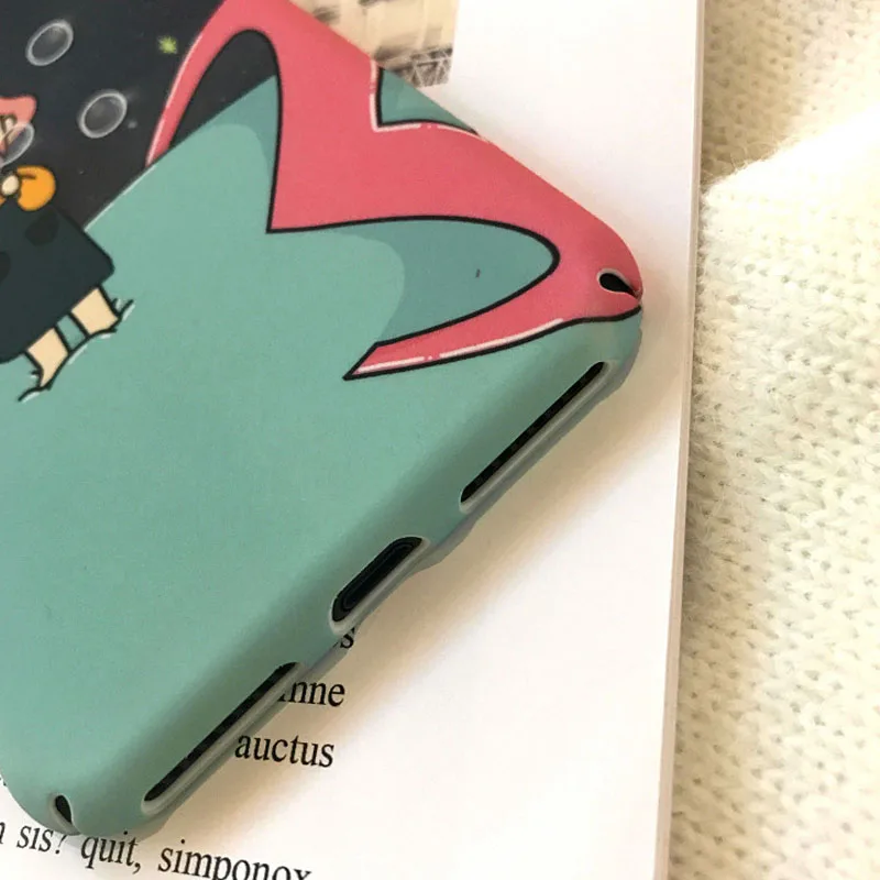 Jiban Star пузырь девушка Mobile Shell для iPhone 7 Plus/8/X 6 S чехол матовый Жесткий защитный