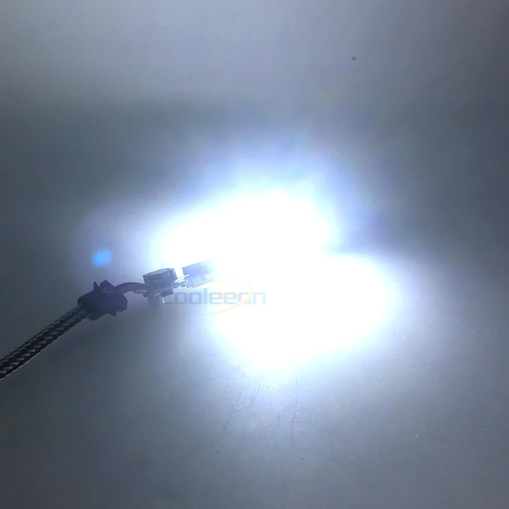 10 шт./лот H1 H7 COB LED Light H4 Hi Lo Beam C6 автомобильная лампа источник освещения H3 9005 9006