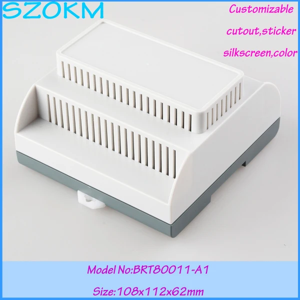 Бесплатная доставка din рейка пластиковая коробка abs электроника ПЛК промышленная