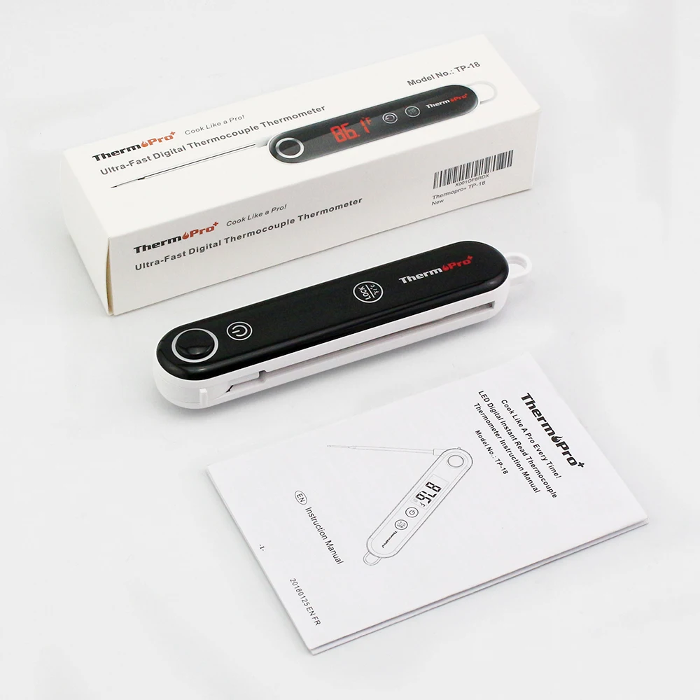 ThermoPro TP18S цифровой мгновенное чтение Мяса Термометр для кухни барбекю гриль коптильня с сенсорным экраном
