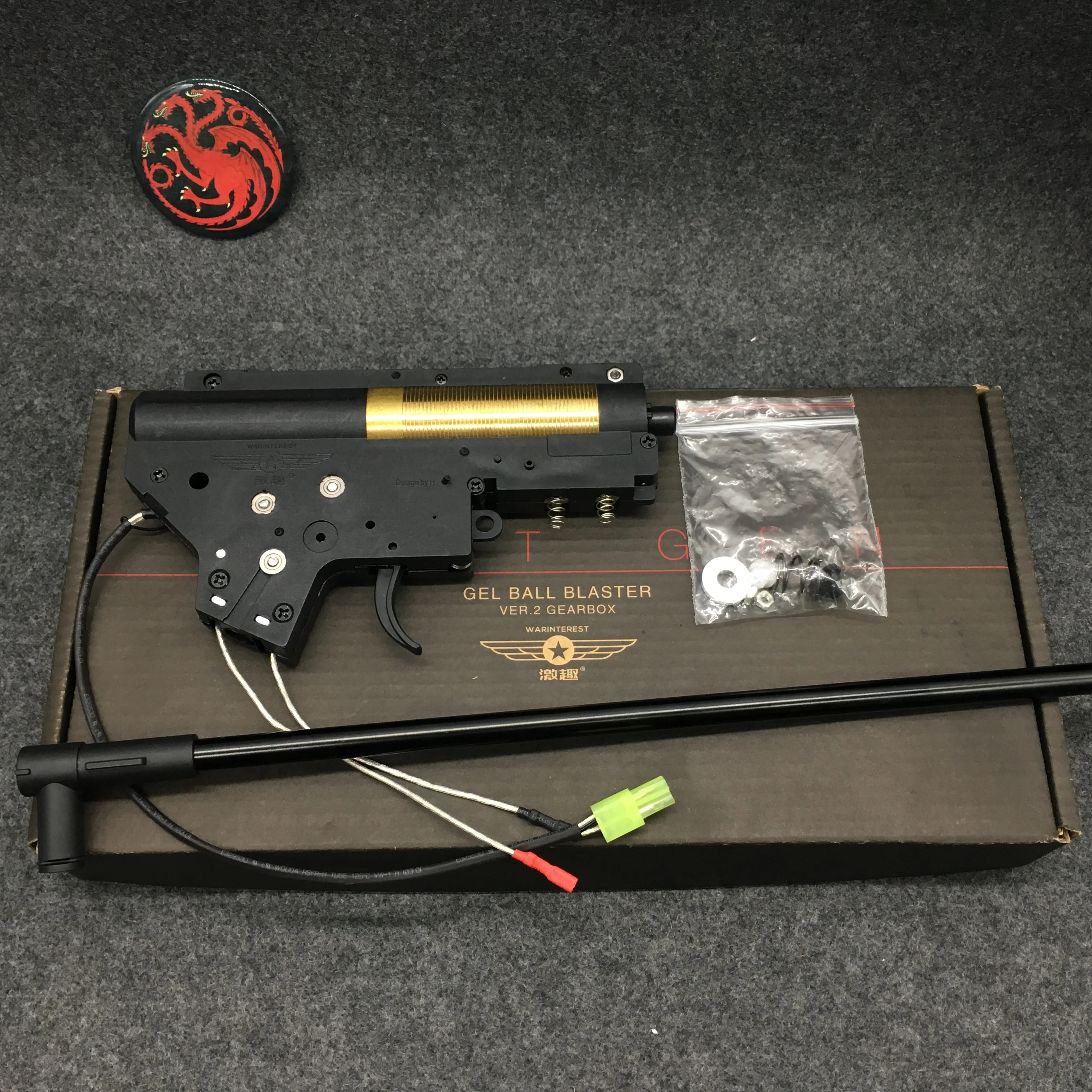 JiQu вода гель мяч blaster Запчасти Аксессуары нейлоновый V2 Шестерни коробка с Т