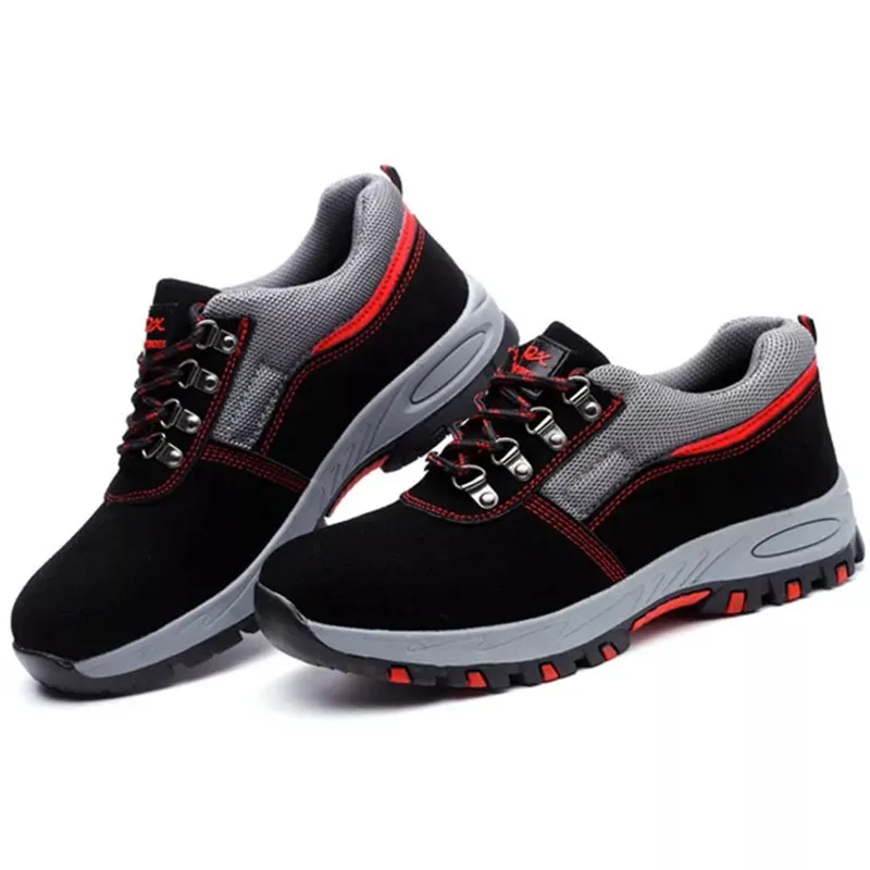 Ботинки мужские рабочие защитные стальной носок защита от проколов военные