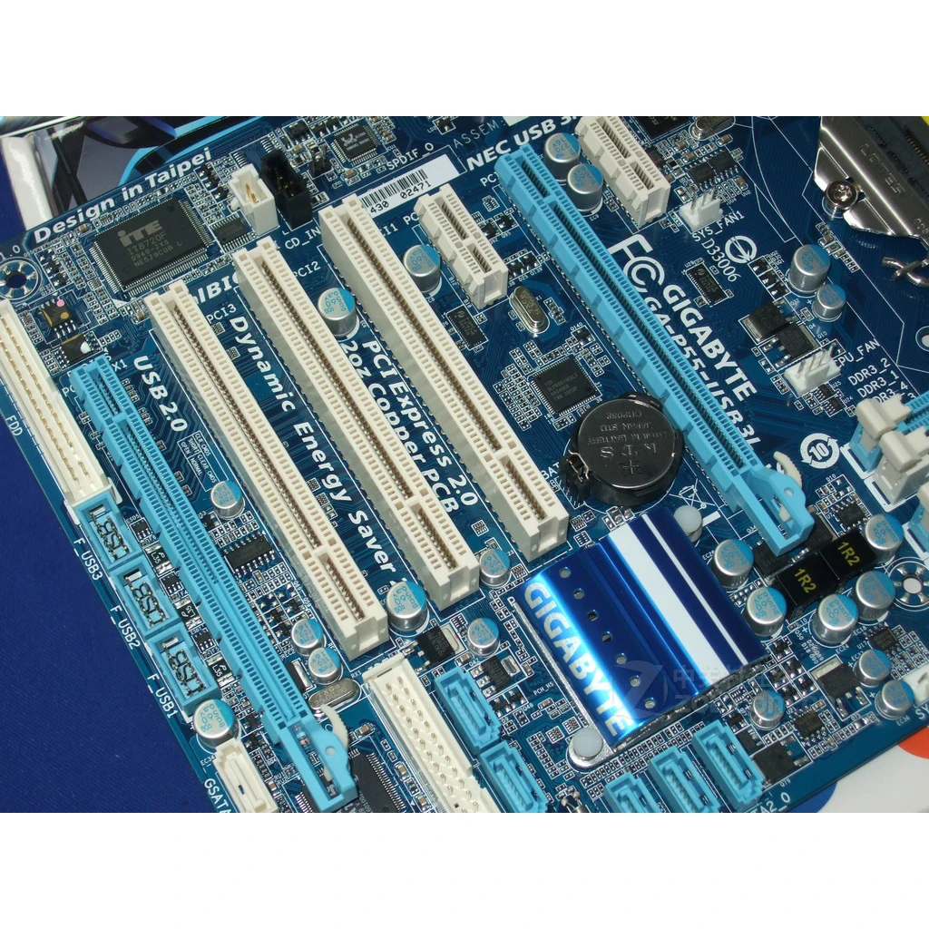 LGA 1156 Для Intel DDR3 Материнская плата Gigabyte GA-P55-USB3L SATA II для настольного компьютера P55 USB3L USB 3.0. Б/У Плата.