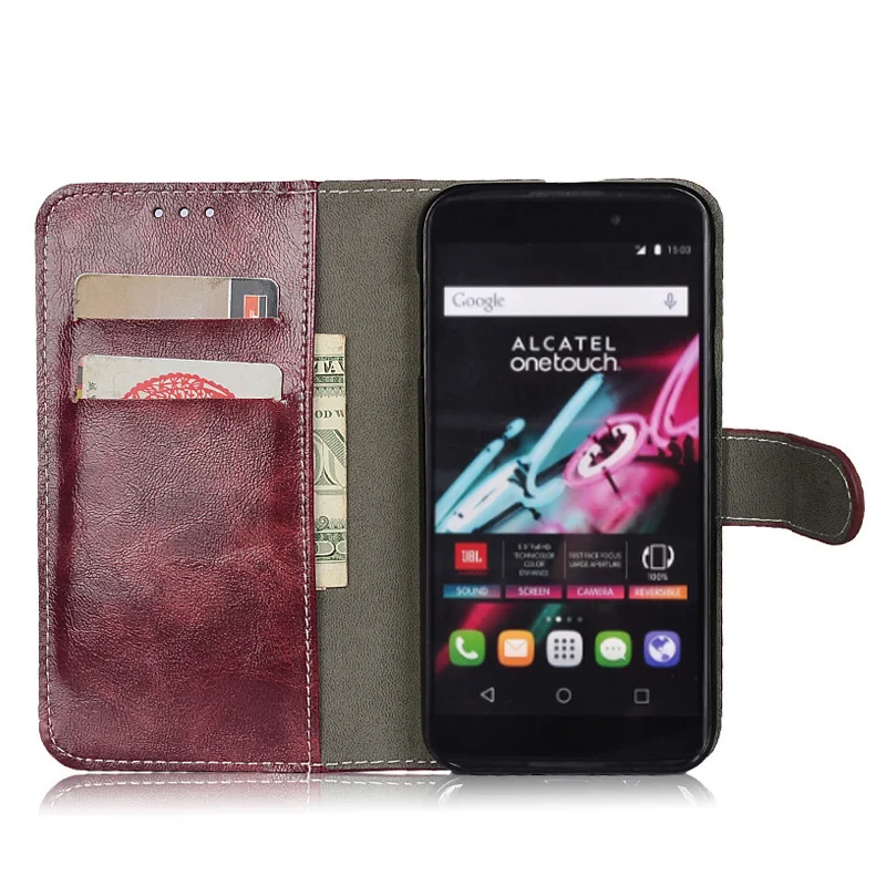 Высокое качество масло воск кожаные чехлы для bluboo S8 чехол Flip Book глянцевая крышка
