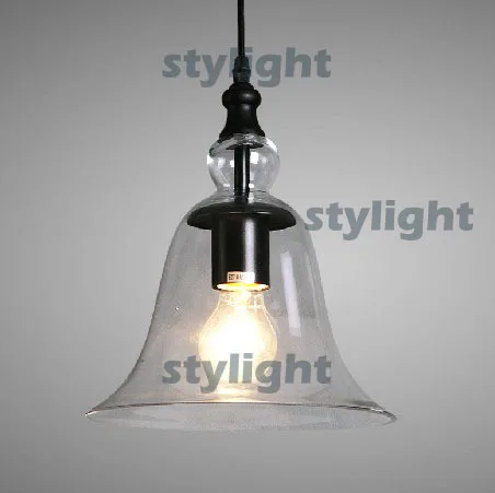 

Crystal bell American country style pendant lamp Dining Room Living Room bedroom Bar Light glass pendant lamp crystal Chandelier