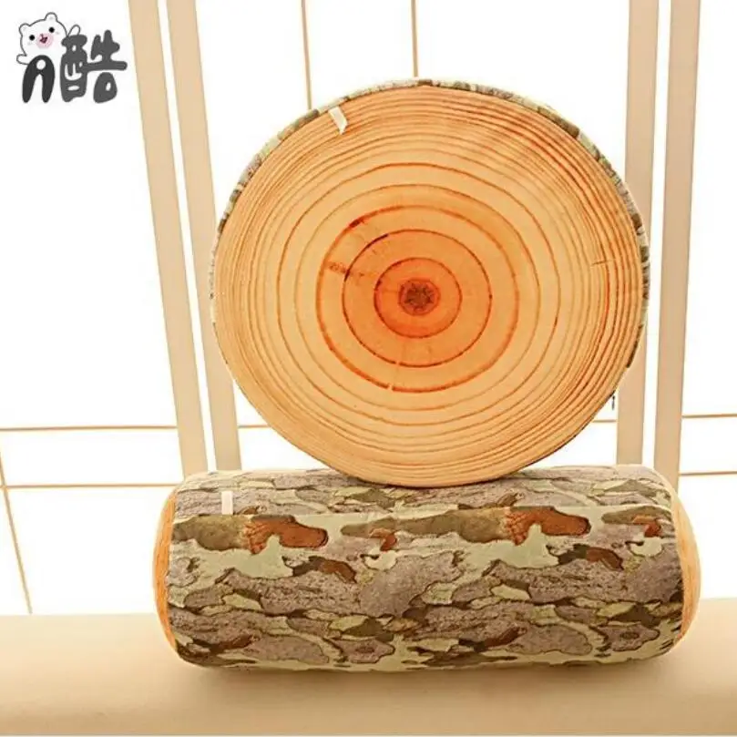 Деревянная разделочная Подушка имитация дерева пень плюшевые игрушки подушка в