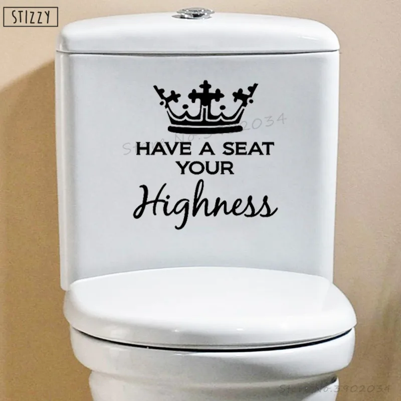 Фото STIZZY Wall Decal Quotes Have A Seat Your Highness Toliet Sticker Decals Creative Crown Pattern Vinyl Removable Decor B120 Дом и сад STIZZY Wall Decal Quotes Have A Seat Your Highness Toliet Sticker Decals Creative Crown Pattern Vinyl Removable Decor B120 Дом и сад