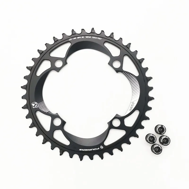Новые Fouriers 104BCD круглые 34T 36T 38T 40T 42T велосипедные цепи узкий широкий MTB велосипед цепь круг шатунная пластина