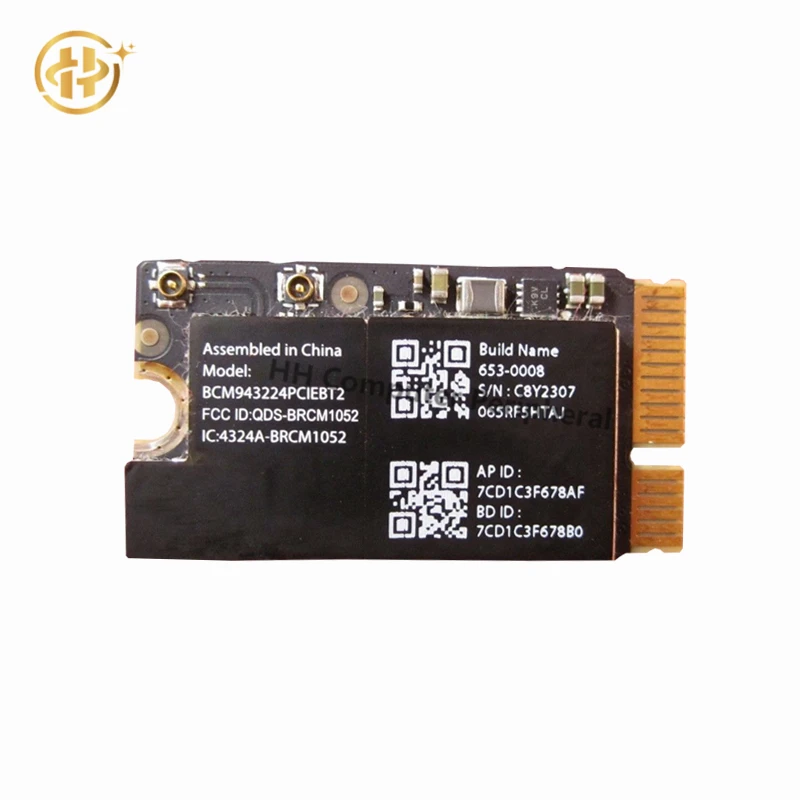 Оригинальная карта BCM943224PCIEBT2 с поддержкой Wi-Fi и Bluetooth для Apple MacBook 13 дюймов A1369 2010 2011