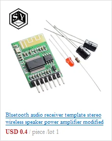 Bluetooth 4,2 TDA2030 15 Вт+ 15 Вт двухканальный усилитель доска модуль 10В-30В с радиатор автомобиля для USB Динамик, Портативный Динамик