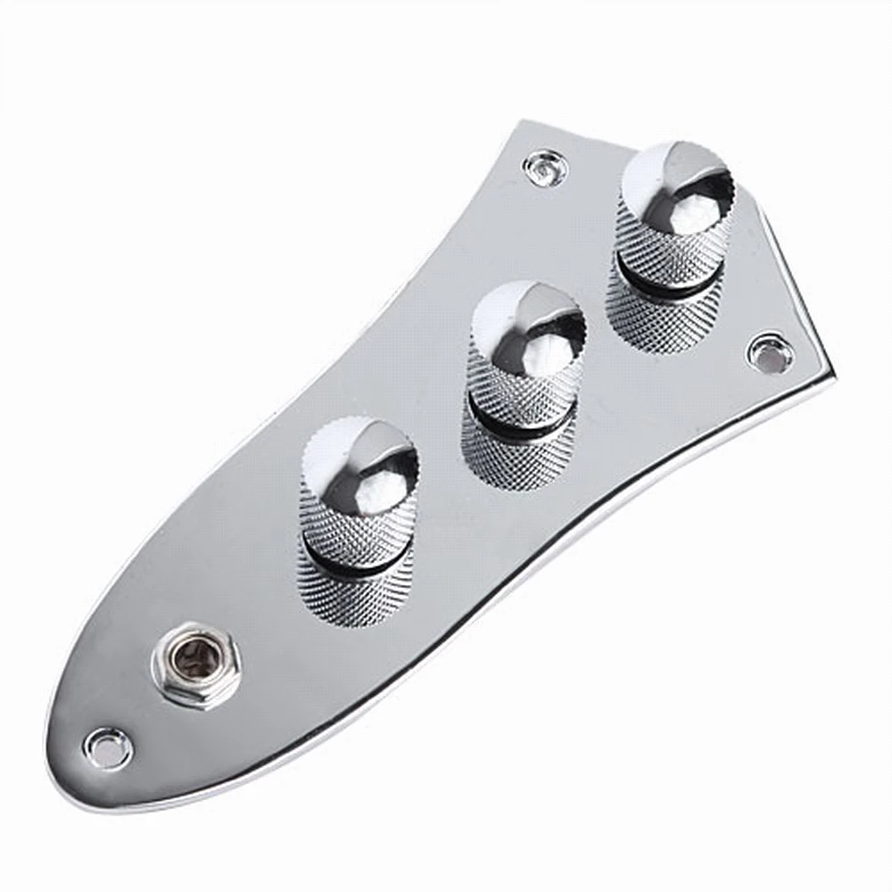 

Chrome Plated Wired Loaded Control Plate For Fender Jazz Bass Replacement Parts