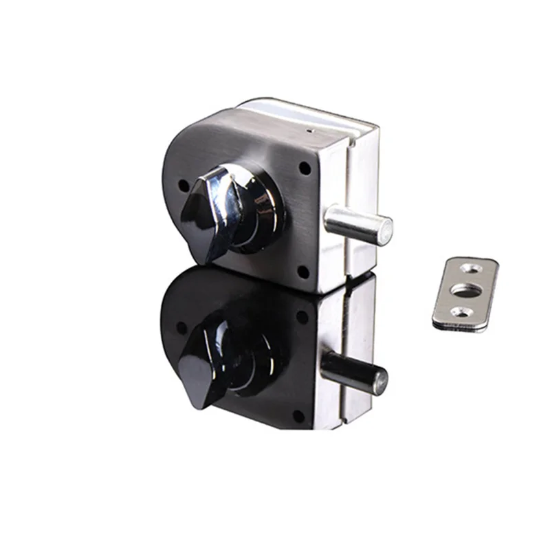 Стеклянный дверной замок из нержавеющей стали в европейском стиле стеклянный