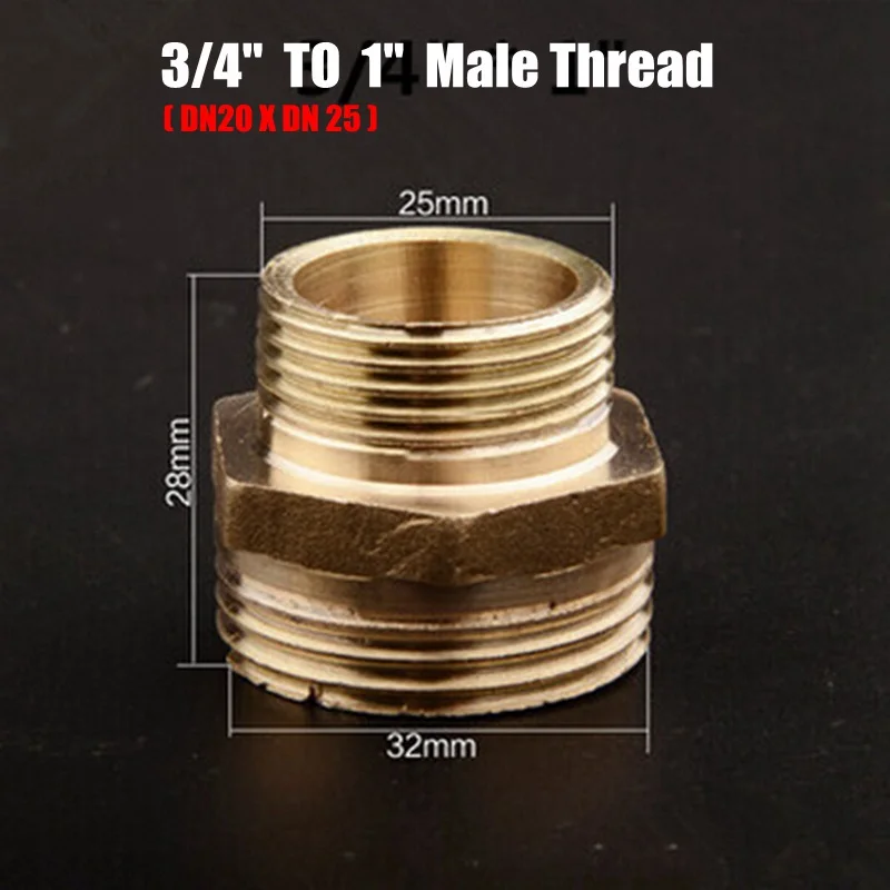 5 шт./лот 1/2 &quot3/4&quot 1 &quotШТЫРЬКОВАЯ нить латунные ниппельные фитинги для