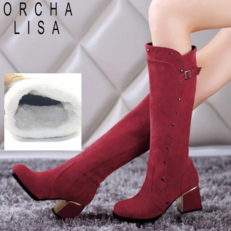 Из коллекции ORCHA LISA кожаная обувь Зимняя теплая с мехом из флока на платформе