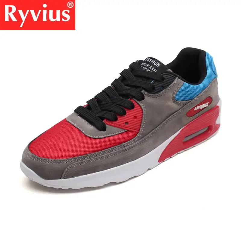 Беговые кроссовки большого размера для взрослых Ryvius Brand 2018 с новой воздушной подушкой для комфорта и дышащей ремешком.