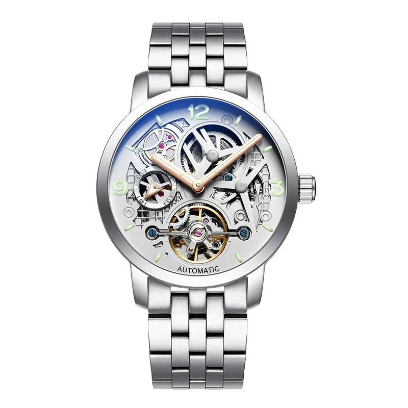 AILANG качество часы дизайн автоматические Топ бренд tourbillon кожаные часы для мужчин montre homme техника дизель часы для мужчин - Цвет: 6