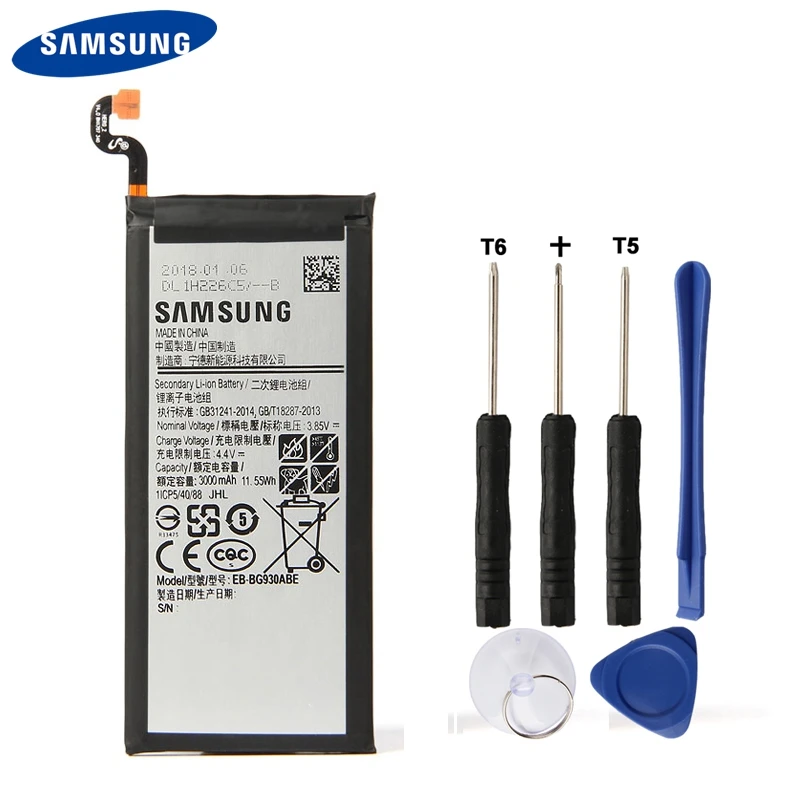 samsung Батарея EB-BG930ABE для samsung GALAXY S7 SM-G9300 G930F G930A G930L G9308 G930V SM-G930L SM-G930P G930 3000 мА-ч