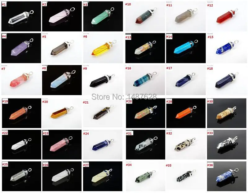 Натуральный дымчатый Quart-z шестигранные драгоценные камни остроконечная