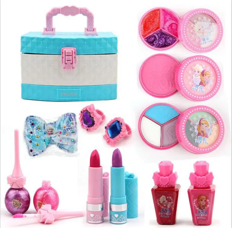 Новинка 2019 детский косметический набор Холодное сердце коробка для макияжа