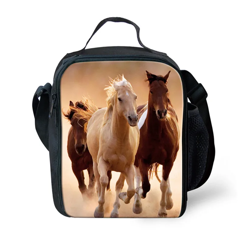 Z2411G FORUDESIGNS Kids Horse Schoolbags Prints Animal Mochila Book Bag Teenager Boys Girls School Bags Orthopedic Children Bag Pack - Цвет: Z2411G