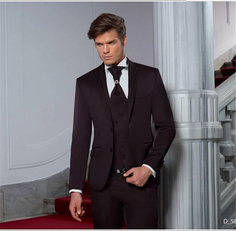 Picture Style2 Дизайн Slim Fit синий Жених костюмы с остроконечным лацканом лучшие мужские свадебные платья Одежда для выпускного вечера(куртка+ брюки+ жилет - Цвет: Picture Style2