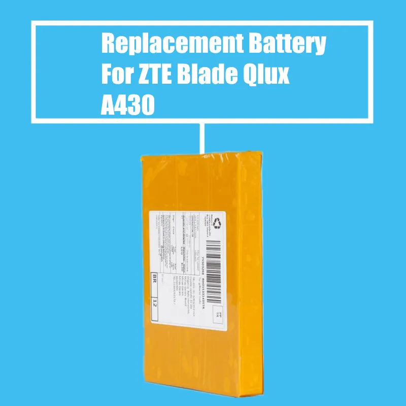 

Limited Stock 2200mAh Replacement Battery LI3822T43P3H675053 For ZTE Blade Qlux A430 High Quality