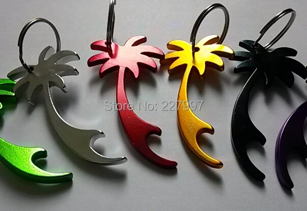 Бесплатная доставка 10 шт./лот брелки в форме пальмы открывалка для бутылок пива