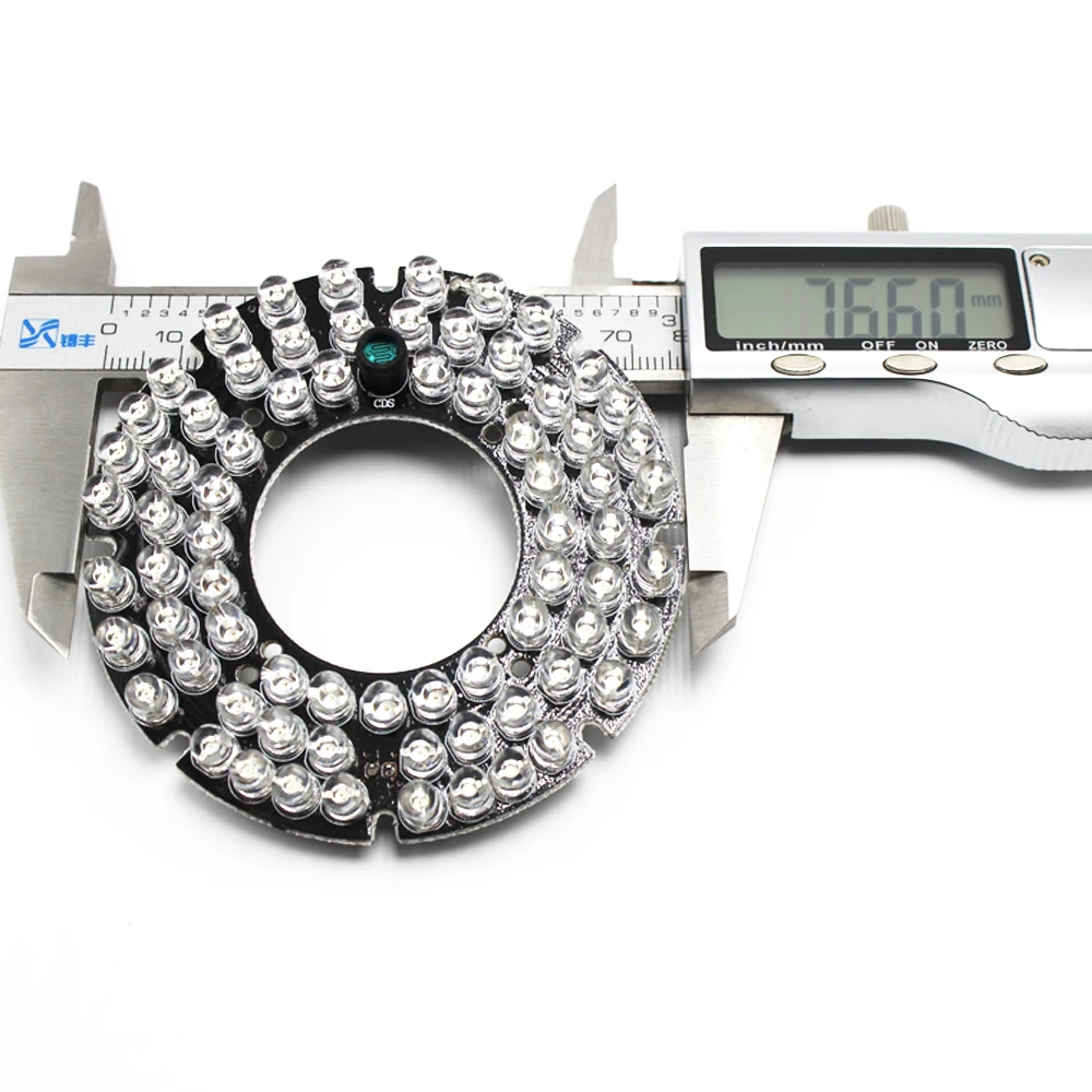 

AHWVSE 72 leds Infrared Light Board for CCTV Camera 5mm Infrared IR Illuminator For CCTV Camera Accessories Bulb 12V DC