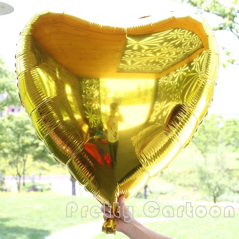 В форме сердца фольгированные шары большегрузных 24 ''дюйма Красное Сердце