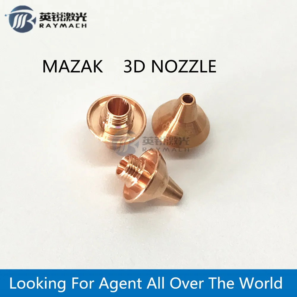 

laser nozzle MAZAK 3D fiber laser pipe cutting machine M5 H12 D10.5 fiber spare parts copper nozzle holder connector 3d